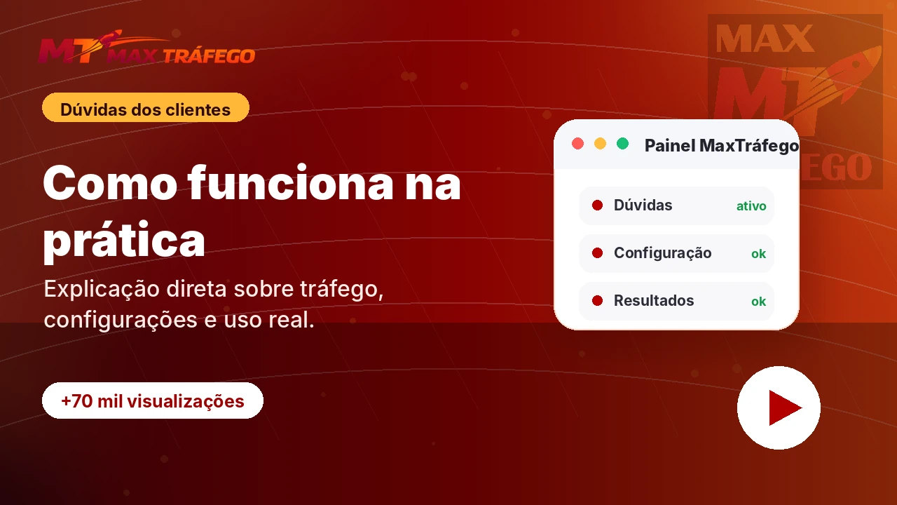 Vídeo de dúvidas dos clientes sobre o MaxTráfego