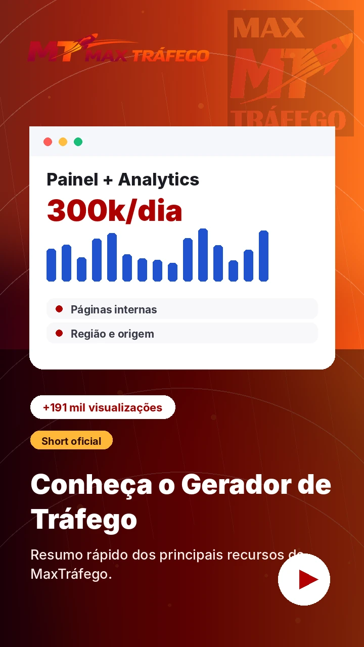 Vídeo Gerador de Tráfego MaxTráfego da DivulgaMais